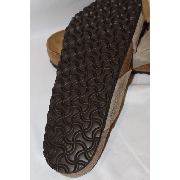 BIRKENSTOCK MEN'S LUGANO SUEDE SANDALS NWOB TAUPE EU 45 US 12 REGULAR - Picture 7 of 7
